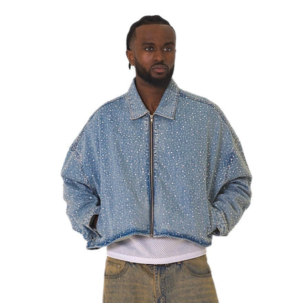 diamond denim jacket